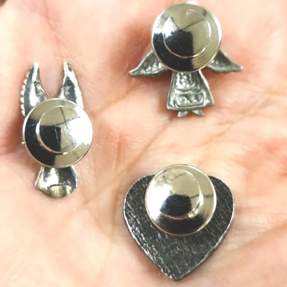 Trio Of Angels Clutch Lapel Pins